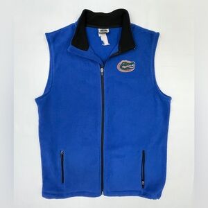 Florida Gators Vintage Y2K Team Embroidered Logo Fleece Zip Stadium Vest Men’s M